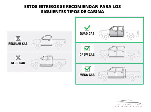 Estribos Dodge Ram 1500 4 Puertas Doble Cabina 2015 A 2018 Foto 6