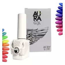 Pack 10 Aura Gel Semipermanente Uñas Color Variado Acry Love