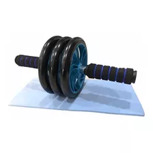 Rueda Abdominal Triple Rodillo Ejercicio Brazos Espalda Fit