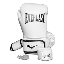 Kit Box Everlast Luvas P/m + Bandagem + Protetor Bucal