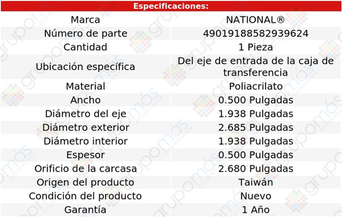 Retn Entrada Caja Transferencia National W350 1989_1993 Foto 3