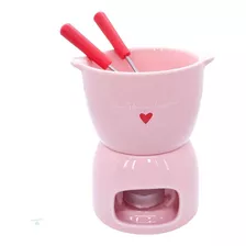 Conjunto Para Fondue Lamour Rosa 5 Peças 300ml Hauskraft