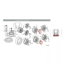 Calota Central Da Roda Honda Civic E Accord Original.