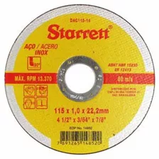 Kit 10 Disco Corte Starret 41/2x7/8x1,0