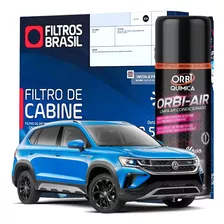 Kit Filtro De Cabine Higienizador Vw Taos 1.4 2021 2022 2023