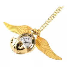 Reloj Con Bola Snitch (harry Potter) Vintage Y Dorada 