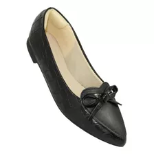 Sapatilha Feminina Preto Casual Confortável Rasterinha Mule