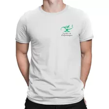 Camiseta Técnico De Enfermagem,masculina,100% Algodão,básica