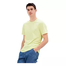 Gap Camiseta Suave Con Cuello Redondo Para Hombre Citron M