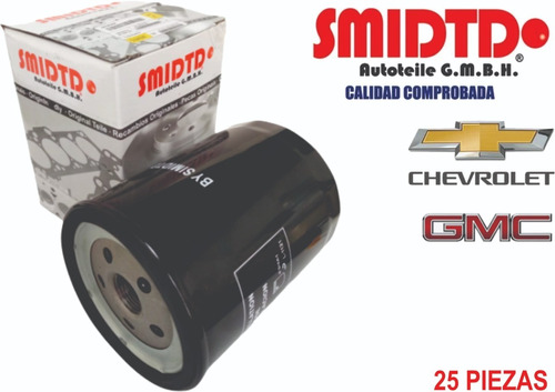 25 Filtros Aceite Para Chevrolet Suburban 5.7l 92-98 Smidtd Foto 3