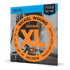 Encordoamento Daddario 010 Guitarra Exl110-b Original Nfe