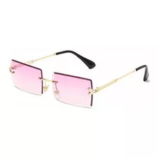 Lentes De Sol - Long Keeper Fashion Rimless Rectangle Sungla