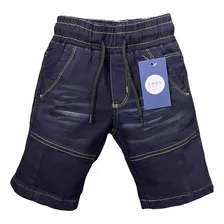 Bermuda Jeans Masculina Infantil Juvenil Menino Tamanho 