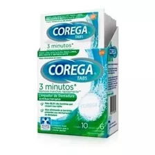 Corega Tabs 3 Minutos Limpeza De Dentaduras C/60 - 24h