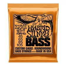 Set Cuerdas De Bajo Ernie Ball 45-105 Nickel 4 Cuerdas