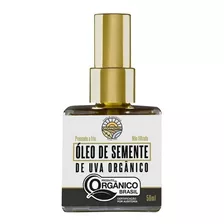 Óleo Vegetal Semente De Uva Orgânica - 50 Ml