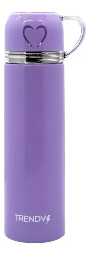 Trendy Termo Botella Pico Cebador Taza En Tapa Cod 14088 Color Lila