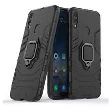 Funda Y7 2019 Shockproof Con Anillo Metalico + Cristal