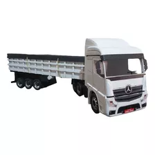 Carreta Mb Actros Graneleiro Gigante Madeira Mdf Miniatura