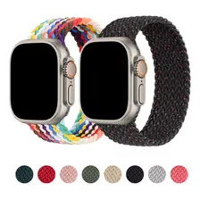 Nova Pulseira Nylon Trançado Loop Para Apple Watch 41mm 45mm