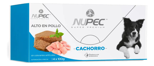 Alimento Nupec Perro Cachorro Húmedo Cluster 4pz De 100g