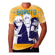 Camiseta Camisa Anime Naruto Mangá Desenho Menino Tv R8
