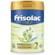 Formula Infantil En Polvo Frisolac Gold 2 Lata Verde 800gr