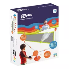 Kit Beach Tennis Com Rede Deluxe Go Play Multikids - Br1792