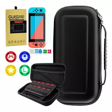 Case Nintendo Switch + Pelicula Vidro + Grip