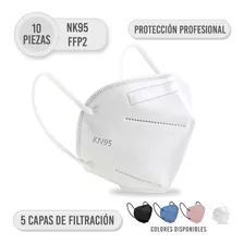 Cubrebocas Nk95 Para Adulto, Con Ffp2 Certificada, 10 Piezas