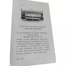 Busologia Ficha Passe Livre Ônibus 1935 Navio Alm. Saldanha