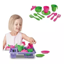 Cozinha Infantil Loucinha Completa Jogo De Panela Escorredor