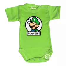 Ropa Body Para Bebé Guagua Luigi Bros Player 2