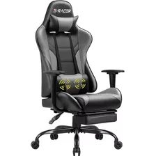 Silla Gamer Gaming Ejecutiva Homall Gris Con Apoya Pie