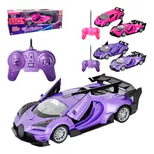 Carrinho Controle Remoto Meninas Esportivo Com Luz Dm Toys