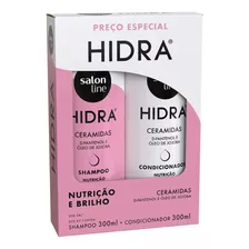 Kit Shampoo E Condicionador Hidra Ceramidas 300ml Salon Line