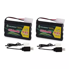 Bateria Nimh 9,6 V 1500mah Conector Tamiya +cargador Usb 2u