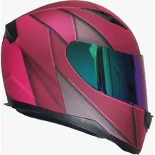 Casco Para Moto Cerrado Kov Novak Blade Rosa/ Gris Color Rosa Oscuro Tamaño Del Casco S