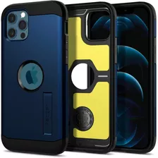 Funda Spigen Para iPhone 12/12 Pro, Azul/resistente/delgada