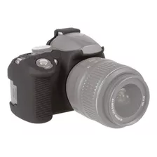 Capa De Silicone Para Nikon D3100 Cor Preto