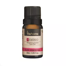 Óleo Gerânio Floral Mentolado Puro Vegano 10ml Via Aroma