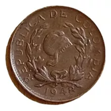 Moneda Colombia 1 Centavo 1948 B Bronce Bonita ! ( # 2 ) 