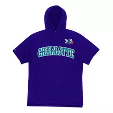 Sudadera Con Capucha Mitchell & Ness Hombre Charlotte Hornet