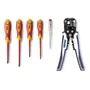 Kit Bremen: Tester Multímetro Digital True Rms + Set Destornilladores Aislados Y Pelacables Dgm