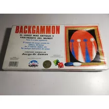 Vintage Juego De Mesa Backgammon Y Damas Chateau 