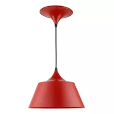 Pendente Bivolt Albali Luminária De Teto Vermelha Starluz Cor Vermelho 110v/220v (bivolt)