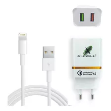 Carregador 4.0 Ultra Rápido 36w 2 Usb C/ Cabo Para iPhone 1m