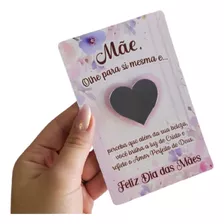 Card+espelho Coração Mimo Para Dia Das Mães Cliente 20 Un