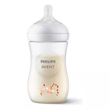 Mamadera Avent Natural Response 260ml Jirafa Color Blanco