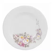 Prato Fundo Porcelana Schmidt 23cm Filete Prata Vitória